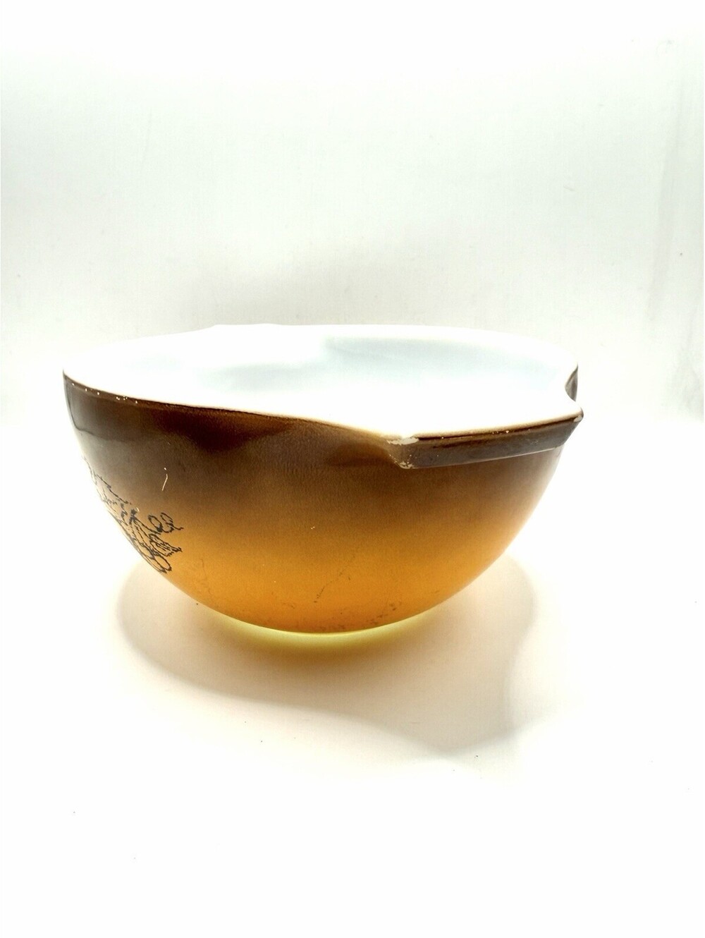 Vintage Pyrex Old Orchard Cinderella Nesting Mixing Bowl #441 1 1/2 pt. - Picture 4 of 8